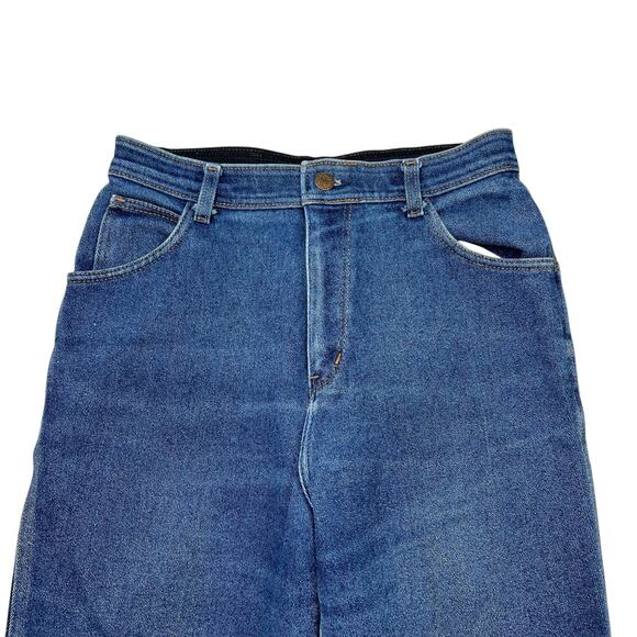 Vintage 80s Ultra High Rise Relaxed Fit Straight Legs Jeans Denim Taylor Togs 6 - Picture 3 of 6